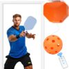 Pickleball Trainer, Pickleball Practice Remote Control Auto Adjust Height, Match Buddy Electric Pickleball Training Aids for All Ages, Durable Player Pickleball Equipment for Solo Training Beginner