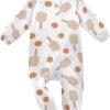 Dussdil Baby One-Piece Footies Newborn Rompers Pajamas Cotton Footed Pjs for Sleep Play Boys Girls