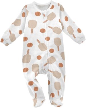 Dussdil Baby One-Piece Footies Newborn Rompers Pajamas Cotton Footed Pjs for Sleep Play Boys Girls