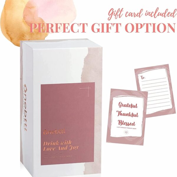 Onebttl Pickleball Gifts for Women - 20oz Insulated Stainless Steel Travel Tumbler with Straw and Lid - Rose Gold