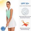 Soneven Womens Sleeveless Golf Shirt Moisture Wicking Athletic Golf Tank Top Printed Polo Tennis Shirts (XS-3XL)