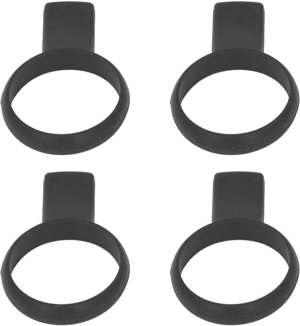 MAVIS LAVEN Racket Trainer Aid Tool, Tennis Racket Grip Trainer Light Weight Hand Comfort 4PCS for Tennis Training (Black)