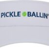 Pickleball Visor | Pickle Ball Hat for Women and Men | Pickleball Gift White
