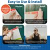 Pickleball Dink Pad Practice Board Poster Rebounder Training Aid - Improve Your Pickle-Ball Game Dinks & Reflexes - Transform Any Wall Into A Pickle Ball Court and Net Indoor or Outdoors by Modfamily