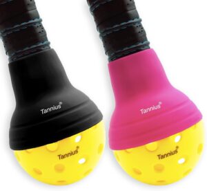 Pickleball Ball Retriever 2 Pack, Picks Up Easily Without Bending Down, Protects Your Back, Fits Any Standard Paddles, Elastic and Durable, Best Gift