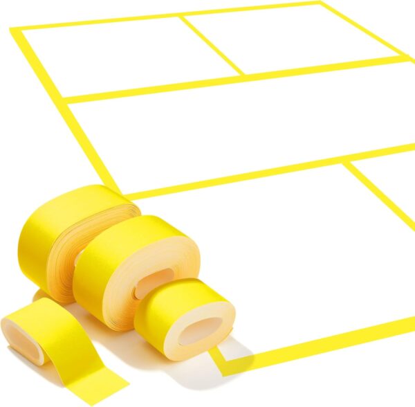 Pickleball Court Marking Kit | Pre-Measured Court Lines for Outdoor/Indoor Portable Pickleball Court | Tape Court Flooring | One Time Use