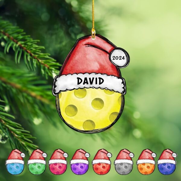 Custom Pickleball Ornament, Pickleball Ornament, Pickleball Ornament for Christmas Tree 2024, Pickleball Paddles, Personalized Pickleball Gift Idea, Pickleball Decorations for Pickleball Lovers, 5