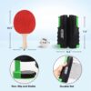 GSE Games & Sports Expert Adjustable Retractable Ping Pong Net Set & Post. Professional Table Tennis Rackets and Balls, Net with Posts and Storage Bag - Pingpong Paddle and Game Table Accessories.