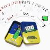 Pickleball Playing Cards with Fun Facts: Standard 52 Card Deck, Great Gift for All Ages 96+ (Unisex, Green)