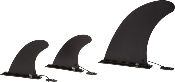 Retrospec Replacement Fins for Inflatable Stand up Paddle Board (Set of 3), Black