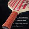 Pro Pickleball-Paddle 16mm, T700 Carbon Fiber Textured Surface (CFS), USAPA Approved Hybrid Control Paddle with Cover, 2025 High Grit & Spin Racket, Intermediate, Advanced