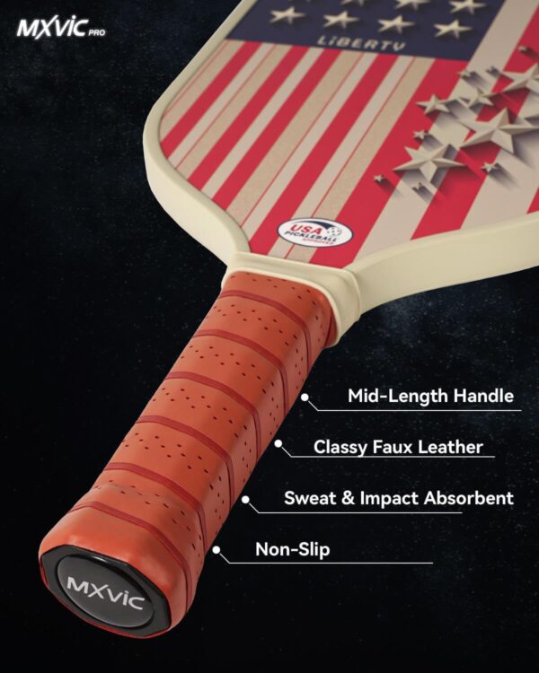 Pro Pickleball-Paddle 16mm, T700 Carbon Fiber Textured Surface (CFS), USAPA Approved Hybrid Control Paddle with Cover, 2025 High Grit & Spin Racket, Intermediate, Advanced