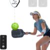 Pickleball Trainer with Remote Adjustable for Training and Practice - Perfect Practice Equipment for Single Player Training White