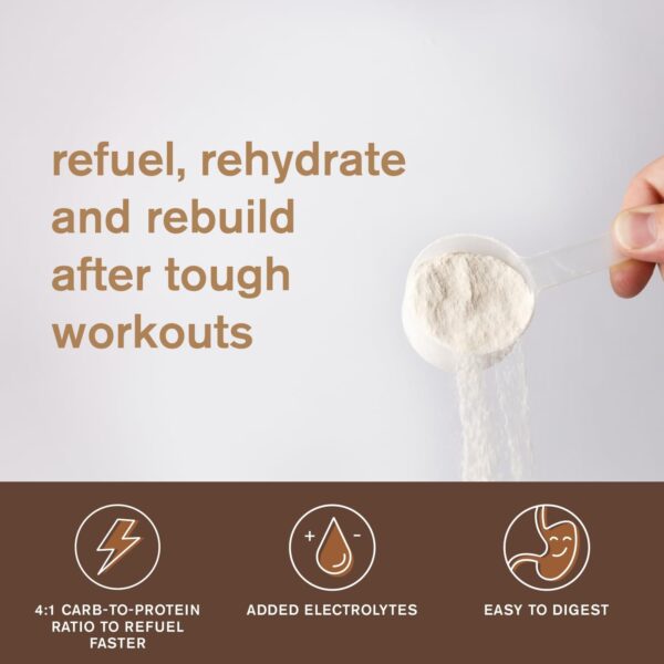 Skratch Labs Post Workout Recovery Drink Mix with Chocolate, (21.2 oz, 12 Servings) with Complete Milk Protein of Casein, Whey, Probiotics, Gluten Free, Kosher, Vegetarian