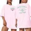 Pickleball Shirt Women Funny Oversized Pickleball Team Graphic T-Shirt Baseball Fan Tee Short Sleeve Tops