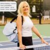 Pik’le’Ball Sport Premium Women's Pickleball Bag – Stylish and Versatile Sports Bag with Water Bottle Holder, Padded Paddle Pocket, and Spacious Design (fits 2+ Paddles!)