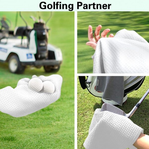 It's A Good Dady to Play Pickleball Printed Microfiber Pickleball Towel with Clip, Pickleball Gifts for Pickleball Fan Dad Mom, Mother's Day Birthday Gifts, Golf Accessories for Men Women