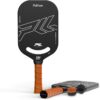 Carbon Fiber Pickleball Paddle, Professional Raw Carbon Fiber Pickleball for Power & Control, Polymer Honeycomb Core, USAPA Approved T300 Pickleball Racket