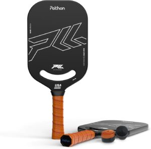 Carbon Fiber Pickleball Paddle, Professional Raw Carbon Fiber Pickleball for Power & Control, Polymer Honeycomb Core, USAPA Approved T300 Pickleball Racket