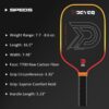 Pickleball Paddles - Professional Carbon Fiber Paddle with Honeycomb Core Pickleball Rackets - Lightweight Precision & Enhanced Shock Absorption for High Spin & Powerful Shots