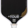 Franklin Sports Pro Pickleball Paddles - FS Tour Featherweight Series Lightweight Paddles - USA Pickleball Approved - Raw Carbon Fiber Surface - Polymer Core - White