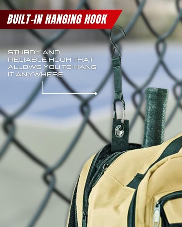 Booyah Pickleball Backpack Bag: Insulated & Shoe Pockets, 3+ Paddle Capacity, Durable Fence Hook, Comfortable Straps - Ideal for Professional Players