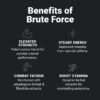 Wilderness Athlete - Brute Force Pre-Workout | Best Pre Workout Powder for Women & Men - Preworkout Drink Supplements with Natural Caffeine - Workout Supplement for Men & Women (Green Apple)