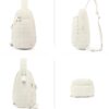 CLUCI Pickleball Bag for Women, Quilted Crossbody Bags for Women Men, Puffer Travel Sling Bag