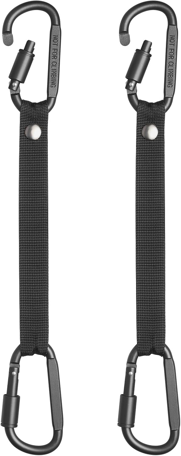Fence Hooks for Pickleball Bag Hanging Basketball Baseball Tennis Bags and Water Bottle (Black 2)