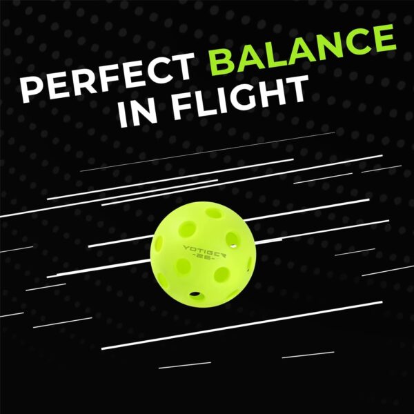 YOTIGER Indoor Pickleball Balls, 36 Pack, 26 Holes High Bounce Durable, Perfectly Balanced for All Skill Levels