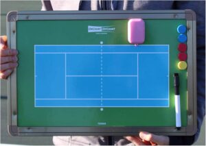 Magnetic Dry Erase Coach's Board, for Tennis and Pickleball Training, Great for Drills, Strategy, and Conditioning