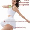 Angel season Pleated Tennis Skirts for Women with Pockets High Waist Golf Skorts Lightweight Athletic Mini Short Skirts