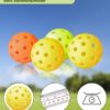 NQV Pickleball Set with Net-10FT Half Court Size Pickleball Net+Wood Pickleball Paddles+Pickle Balls+Ball Retrievers, Portable Outdoor Driveway Indoor for Adults Beginners