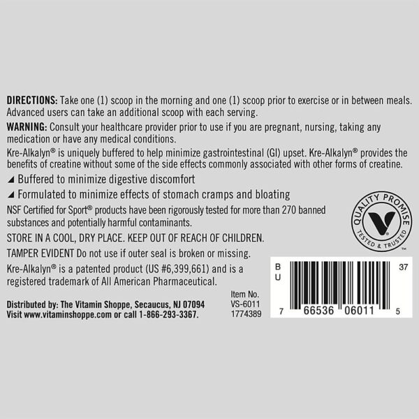 True Athlete Kre Alkalyn Powder - Helps Build Muscle, Gain Strength, and Increase Performance, Buffered Creatine - NSF Certified for Sport (7.05 Ounces Powder)