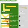 Hikeen Court Lines Marker Kit Anti-Wind-Resistant Throw Down Markers 28pcs, Pickleball Net Court for Indoor Court