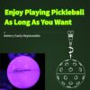PickleStar LED Light Up Pickleball Balls, Glow in The Dark Pickleball Balls, Offcial Size OutdoorPickleBalls with Light 4 Pack LED Light Up Pickle Balls, Unique Gift for Pickleball Lovers