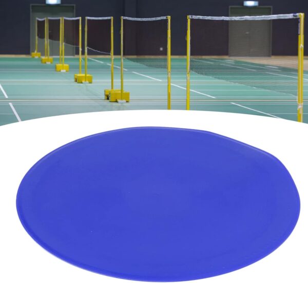 Spot Markers Flat Field Cones Floor Spots Flat Disc Marker, 10pcs Bright Sports Marker Flat Disc Field Markers Tennis Spot Marker for Tennis Football and Badminton Practice (Blue)