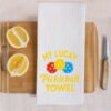 My Lucky Pickleball Towel Funny Kitchen Towel, Funny Pickleball Gift for Women, Housewarming Gift for Pickleball Lovers Birthday Retirement Gift for Wife Mom Sister