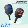 niupipo Pickleball Paddles Set of 2/4, USAPA Approved Lightweight Pickleball Rackets, Durable Fiberglass Surface with Polypropylene Honeycomb Core, Cushion Grip and Carry Bag