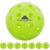 Seamless Outdoor Pickleballs - Pack of 8, Long Lasting (8 Pack)