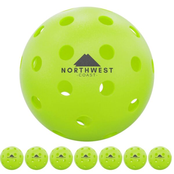 Seamless Outdoor Pickleballs - Pack of 8, Long Lasting (8 Pack)