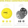 Premium Outdoor Pickleballs Balls 3/6/12 Pack - USAPA Approved Tournament and Competition Pickleball with Perfectly Balanced and Visibility, 40 Hole Pickleball for All Skill Levels