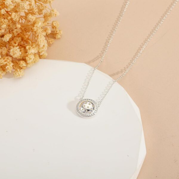 Volleyball/Softball/Soccer/Basketball/Football/Baseball/Pickleball Necklace for Women Girls, Mom Sports Pendant Necklaces Jewelry Game Day Team Gifts