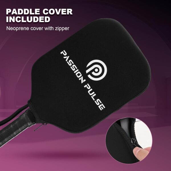 61Z7cFJkRUL._AC_SL1500_.jpg Pickleball Paddles 2025,Raw Carbon Fiber Surface(CFS) 16mm T700 High Grit & Spin, Pro Pickle Ball Paddles Designed for Ultimate Spin & Consistency