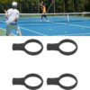 MAVIS LAVEN Racket Trainer Aid Tool, Tennis Racket Grip Trainer Light Weight Hand Comfort 4PCS for Tennis Training (Black)