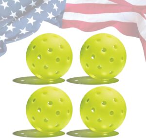 Hero Pickleball Warrior 40XPRO Veteran Owned - Durable Balls. Meets USA Pickleball Requirements. Works with All Paddles. Consistent Flight & Spin - 40 Machine-Drilled Holes