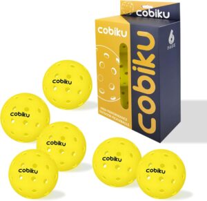 Premium Outdoor Pickleballs Balls 3/6/12 Pack - USAPA Approved Tournament and Competition Pickleball with Perfectly Balanced and Visibility, 40 Hole Pickleball for All Skill Levels