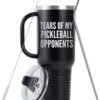 Onebttl Pickleball Gifts for Women/Men, Gifts for Pickleball Lovers, Insulated 40oz Stainless Steel Tumbler with Handle, TEAR OF MY PICKLEBALL OPPONENTS