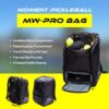 MOMENT MW-PRO Pickleball Bag | 2 Fence Hook Straps | 4 Pockets for Paddles, Balls, Shoes | Spacious Storage | Travel Ready
