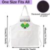 CENWA Pickleball Apron With Pockets Stay Out Of The Kitchen Adjustable Apron Gift For Pickleball Lover Retirement Gifts